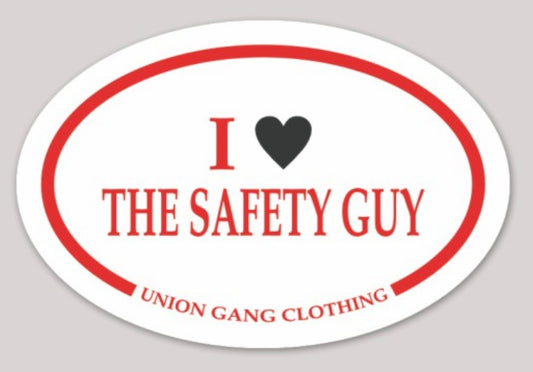 SAFETY GUY DECAL 2"
