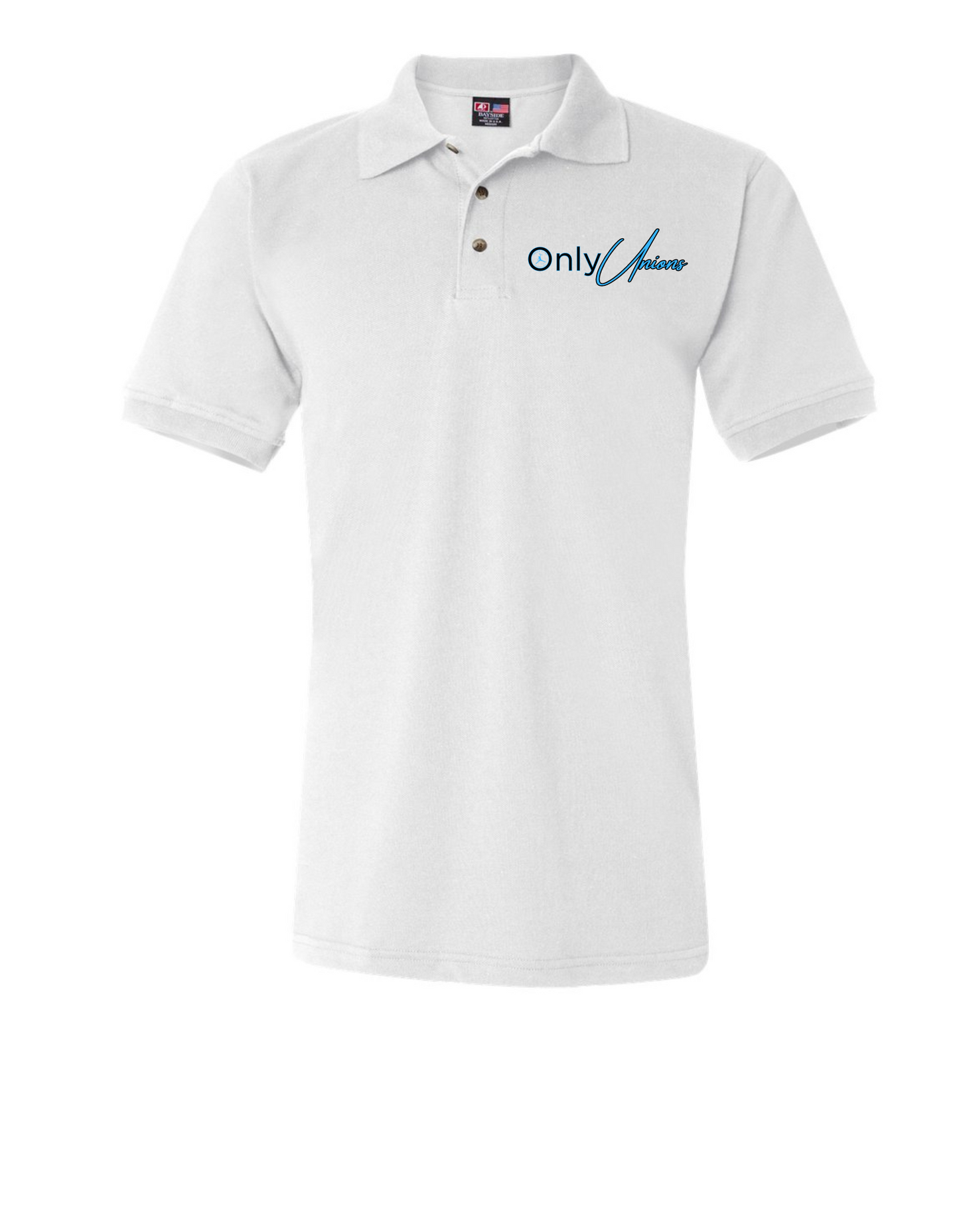 "ONLY UNIONS" Mens polo