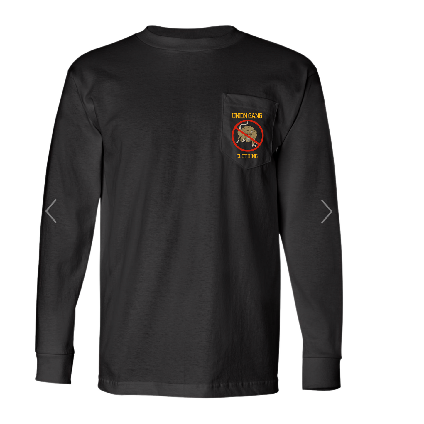 NO SCABS LONG SLEEVE POCKET T-SHIRT